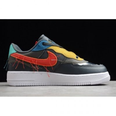 Nike Air Force 1 Low Koyu Gri / Kırmızı Kaykay Ayakkabı Türkiye - AFGT35FE